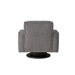 Draaifauteuil Stuttgart Met Armleuning - Ribcord - Antraciet -Relax Verkoop 81004593 0900