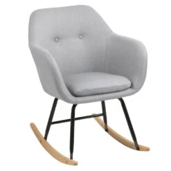 Schommelstoel Anada - Stof - Lichtgrijs