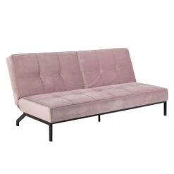 Slaapbank Linz - Velvet Roze -Relax Verkoop 81020378 0700