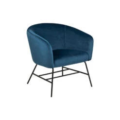 Fauteuil Belfast - Fluweel - Navy Blauw -Relax Verkoop 81020416 0700