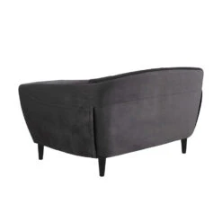 Bank Thyrza 2-zits - Fluweel - Donkergrijs -Relax Verkoop 81020424 0200