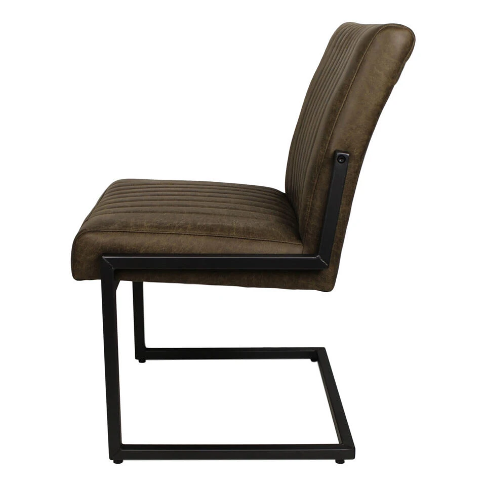 HSM Eetkamerstoel Texas - Yachtleder - Legergroen 3 HSM Eetkamerstoel Texas - Yachtleder - Legergroen - Image 3