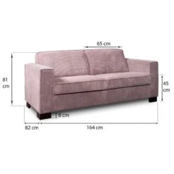 Bank Stuttgart 2-zits - Ribcord - Roze -Relax Verkoop 81023418 9600