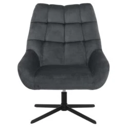 Fauteuil Devin - Stof - Donkergrijs