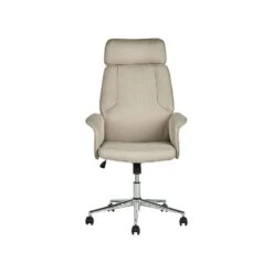 Beliani Bureaustoel PILOT - Beige Polyester -Relax Verkoop 88af685efae64e2ea5872d815387c2b4