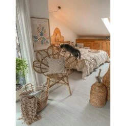 Beliani Fauteuil FLORENTINE - Beige Rotan -Relax Verkoop 8a7558921f704f0b9ca994bba5d404b5