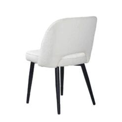Giga Meubel Eetkamerstoel Bouclé - Wit - Stoel Aimee -Relax Verkoop 8f172baf5f424195a048a86a4e21d1ef