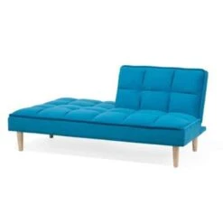 Beliani Driezitsbank - SILJAN Blauw Polyester -Relax Verkoop 956801289ac14e4b93bb1aa476f2f55d