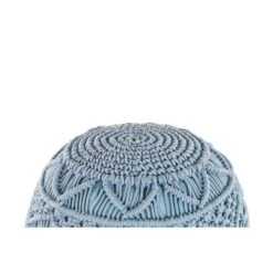 Beliani Poef KAYSERI - Blauw Katoen -Relax Verkoop 99487f4d56364b0784f000f7cd13991d