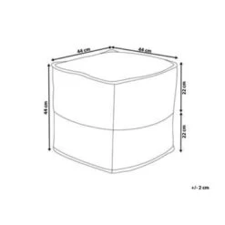 Beliani Poef KIRAMA - Beige Katoen, Jute -Relax Verkoop 9b55154092d3459cac676d42bf32a90f