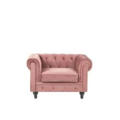 Beliani Fauteuil CHESTERFIELD - Roze Fluweel 6 Beliani Fauteuil CHESTERFIELD - Roze Fluweel -Relax Verkoop 9dba52478b294214abbccd8b0f59e540