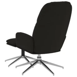 VidaXL Relaxstoel Met Voetenbank Kunstsuède Zwart -Relax Verkoop 9ffd65fd122445d0928b713635c8e800