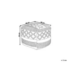Beliani Poef SAGAR - Multicolor Wol, Katoen -Relax Verkoop a51381ff1f234d8aa7473011468cdf71