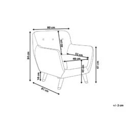 Beliani Fauteuil BODO - Grijs Fluweel -Relax Verkoop aab893f2054e4cd88a2b5f571b95b985