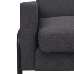 VidaXL Fauteuil Staal En Stof Donkergrijs -Relax Verkoop b5bb20a049e140588f02243873f33080