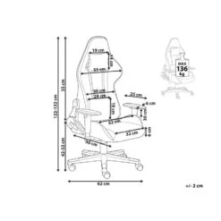 Beliani Gamestoel WARRIOR - Grijs Polyester -Relax Verkoop b6e03ac7229542c4b91833f9587c4c86