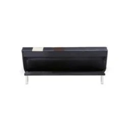 Beliani Driezitsbank - OLSKER Zwart Kunstleer -Relax Verkoop bb6783bb2d9445619b41652b1ebfa708