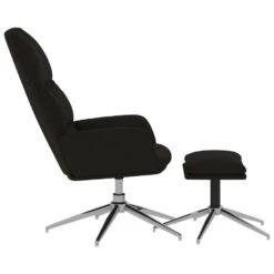 VidaXL Relaxstoel Met Voetenbank Kunstsuède Zwart -Relax Verkoop c53d533b918741b6b064c5ce9a95f0bd