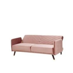 Beliani Driezitsbank - SENJA Roze Fluweel -Relax Verkoop c8d403c3f04d40d6828e8e1bae76ed52