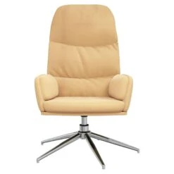 VidaXL Relaxstoel Kunstsuède Crèmewit -Relax Verkoop cb15f7ded0f244de8aa800eec4978124
