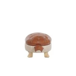 Beliani Dierenhocker TURTLE - Bruin Kunstleer -Relax Verkoop cb26dd1de8014cbd9b1e09cba2efb2bf