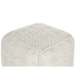 Beliani Poef WARANGAL - Wit Katoen -Relax Verkoop cf0e892da1784a609879055b84de6b0d