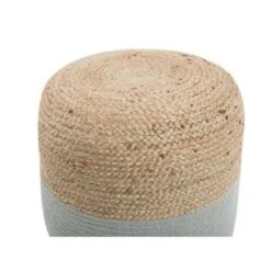 Beliani Poef DALAMA - Beige Katoen, Jute -Relax Verkoop e82ce4a4276941b7896b708c5d11c417