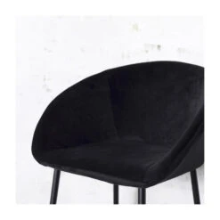 Giga Meubel Barkruk Velvet Zwart - 46x50x102cm - Barkruk Amira -Relax Verkoop f16a7e4af98347c7bbe86fe57968e994