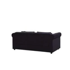 Beliani Driezitsbank - CHESTERFIELD Zwart Fluweel -Relax Verkoop f44d26505ce2455aa5ebbb0f58510535