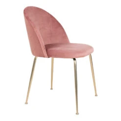 Giga Meubel Eetkamerstoel Velvet Roze Brass - Zithoogte 46cm -Relax Verkoop f8c31f7e3d864c4891a5b2c6813cdb41