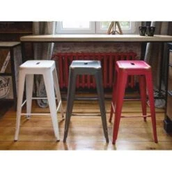 Beliani Barkruk CABRILLO - Zwart Metaal -Relax Verkoop fa89b7f7aad04e34a463441ea868d160