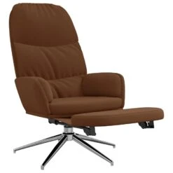 VidaXL Relaxstoel Met Voetensteun Kunstsuède Bruin -Relax Verkoop fc24534dce55471dbc44b4883d7418da