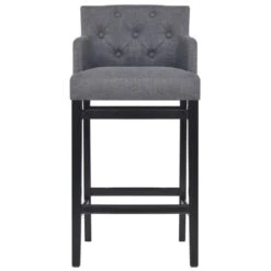 VidaXL Barkrukken 2 St Stof Donkergrijs -Relax Verkoop feb5e688a10f4300bba5a8fed010216b