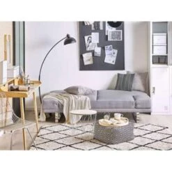 Beliani Slaapbank - YORK Grijs Polyester -Relax Verkoop ffb4145eac204473a35033ca00db3eba