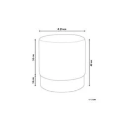 Beliani Poef SOPHIA - Grijs Fluweel -Relax Verkoop ffd2eed903e94906830cf32830f609fe