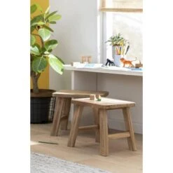 Kruk Quincy - Teak - 36x40x30 Cm -Relax Verkoop sf 11997512 1010